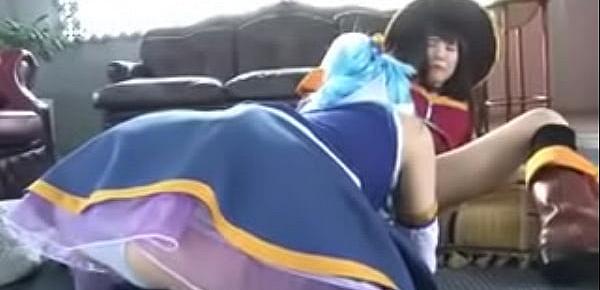  JAV Cosplay (Lesbian (yuri) love sailor moon, konosuba, re zero, madoka, love live)